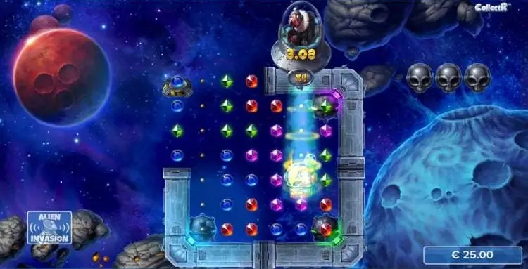Pirots 4 Lost in Space wereld met Alien Invasion feature
