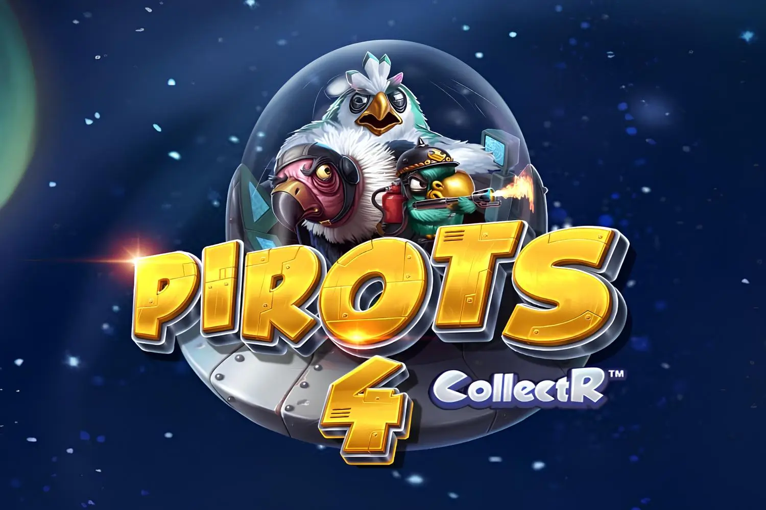 Pirots 4 Slot hoofdscherm met CollectR vogels