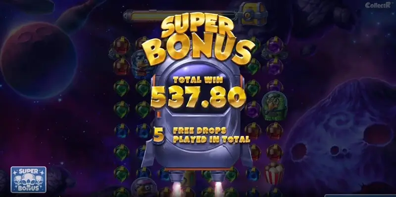 Pirots 4 Super Bonus grid actie